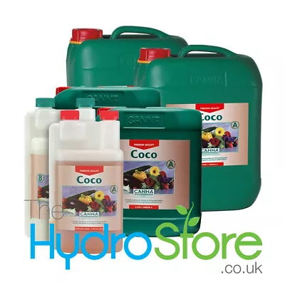 Canna Coco A + B 1 Litre 5L 10L Base Nutrient For Coco Plant Food Veg And Flower • £16.95