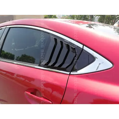 For Mazda6 ATENZA 2014-2018 Shiny Rear Quarter Panel Window Side Louvers Vent • $28.49