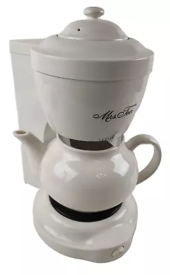 Mrs Tea Hot Tea Maker Electric By Mr Coffee 6 Cup Teapot HTM1 Ceramic Pot & Lid • $34.95