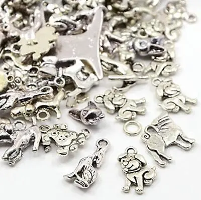 Dog Charms Pendants 30g Tibetan Antique Silver Mixed Shape Jewellery Making C155 • £3.29