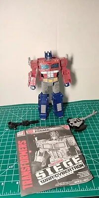 USED Transformers WFC Siege Voyager Optimus Prime COMPLETE • $28