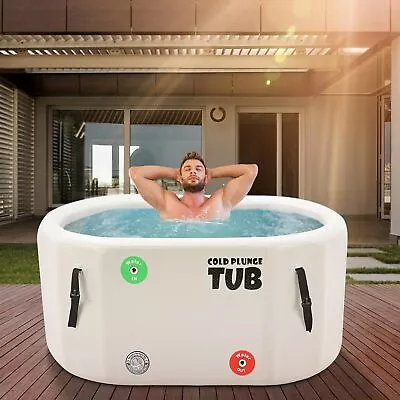 NAIZEA Inflatabl Ice Bath Cold Plunge Tub Durable Freestanding Soaking Tub • $458.99