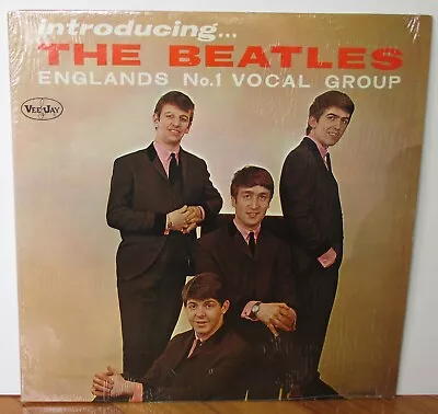 ORIG. Introducing The Beatles 1964 PRESSING VJ Rainbow Brackets IN SHRINK VG++ • $103.50