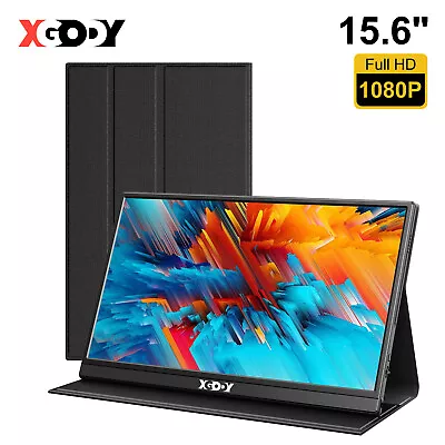 XGODY Monitor 15.6  60HZ FHD 1080P IPS Screen 100% SRGB Display For PC HDMI USB • $147.99