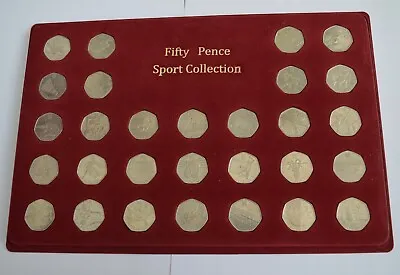 London Olympic 2012 50p Full Set Sport Collection 29 Coins On Display • £124.95