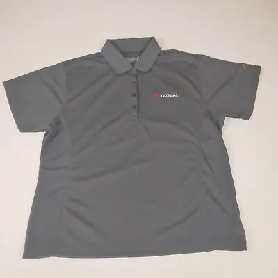 P&H Mining Button Up Polo Shirt Grey 2XL Womans? Or Youth? Crane Joy Global • $14.20