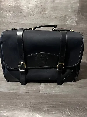 Vintage Ghurka  Marley Hodgson # 66 Messenger Brief Bag Leather & Canavas • $350