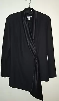 Women's Black/Midnight Blue Dressy Jacket Sz 12 - Purple Patch Brand • $20