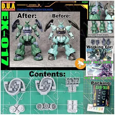 For HG 1/144 Standard Type Lauda Guel's Dilanza Resin Detail Parts Anubis EX-017 • $6.90