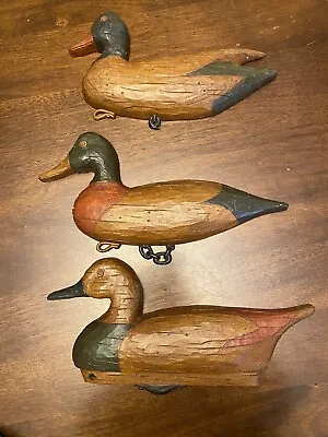 Vtg 1966 Syroco  Comlpete Set Wall Duck Decor Plaques  MCM Cabin Hunting Lodge 3 • $45