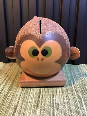 Vintage Bank Koko A Nut Monkey Coconut. Cute   Free Shipping • $28