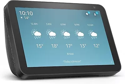 Echo Show 8 1st Gen Smart Speaker HD Display With Alexa - Charcoal • £44.99