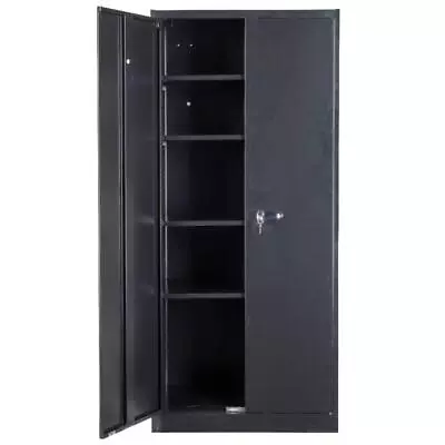 72'' Tall Metal Garage Cabinet Storage Cabinet With 2 Doors 4 Adjustable Shelves • $159.99