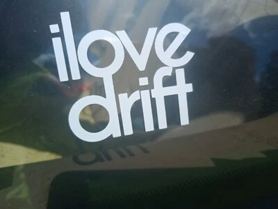 $12 • Buy 2× I Love Drift Sticker Decal Vinyl JDM