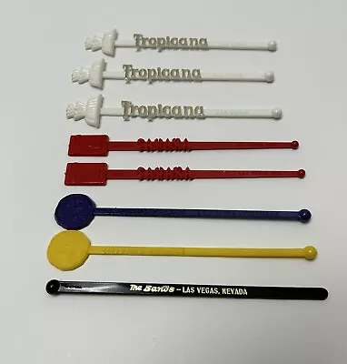 Vintage Las Vegas Casino Swizzle Sticks LOT-Tropicana/Sahara/Caesars/Sands-NEW • $7.99