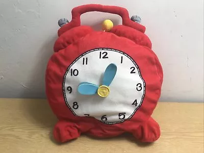 Ikea HEMMAHOS Alarm Clock Plush Soft Toy Learn To Tell Time Educational • £9.99