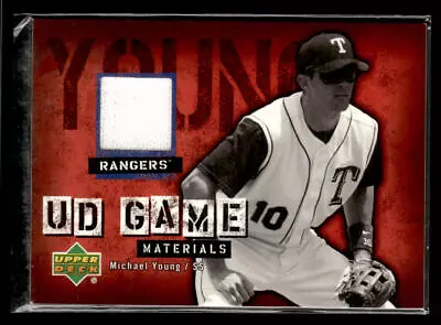 2006 Upper Deck #UD-MY Michael Young Jersey Card Texas Rangers • $4.99