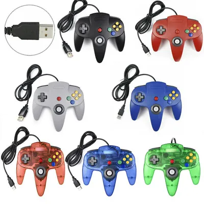 Wired N64 Controller USB Gamepad Joystick For Nintendo 64 PC MAC Raspberry Pi 3 • $24.99