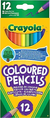 Brand New Crayola Coloured Pencils Pack Of 12 Arts & Craft (z66) • £1.99