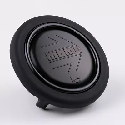 MOMO Black EDITION JDM Car Sport Racing Steering Wheel Horn Button+Retainer Ring • $38.50