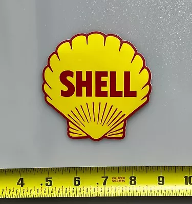 Shell Oil Gas Vintage Vinyl Sticker Racing Tool Box Oil Race Car Livery  • $4