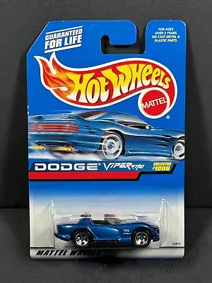 HOT WHEELS 1999 Dodge Viper RT/10 Blue Main Line #1006 • $3.50
