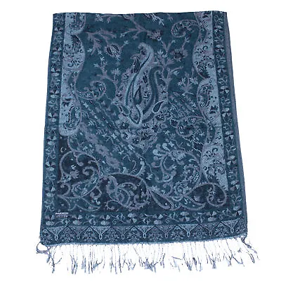 Reversible Paisley Print Pashmina With Tassels • £8.69