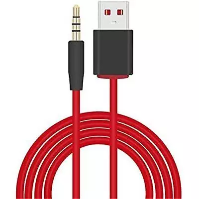 USB 3.5mm Replacement Cable Wireless Charger Cord For Beats By Dre Solo (red) • $11.99