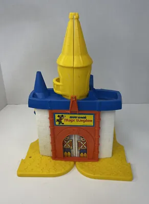 Disney 1977 Mickey Mouse Magic Kingdom Weebles Castle Playset Hasbro Collectible • $9.97