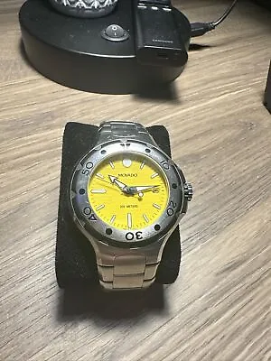 Movado SERIES 800 MEN’S WATCH YELLOW DIAL • $250