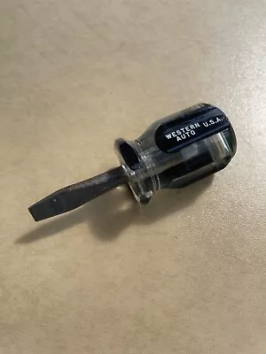 Vintage Wizard USA 45-1708-2 Flat Slotted Tip Screwdriver Western Auto • $28