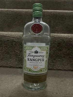 Tanqueray Rangpur Lime Gin - Empty Glass Bottle - 1 Litre / 1000ml - Upcycling • £1.99