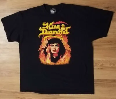 Y2K 2000s King Diamond Band Concert T Shirt Black Two-Sided Size XXL Merch • $39.95