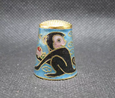 CLOISONNE THIMBLE COLLECTION - Monkey • $4.97