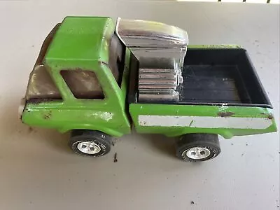 Vintage 70s Tonka Hot Rod Steel Truck Green White Stripe • $5.50