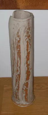 £27.50 • Buy STUDIO POTTERY PORTHLEVEN - GRAHAM FERN VASE - Signed - 32.5 Cm Tall X 9 Cm Wide