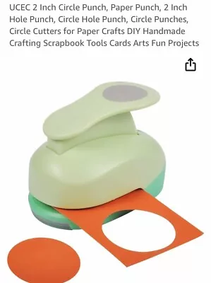 UCEC Craft Paper Punch 2 Inch Circle Large Hole Punch Scrapbooking • $12