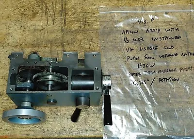 Emco Maximat V10-P Lathe Apron W/ Halfnuts 0.125  / Rotation H30W • $250