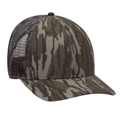 Otto Cap Mossy Oak Bottomland Country Camouflage 6 Panel Trucker Low Profile • $13.45