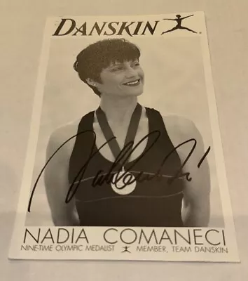 Autographed Olympic Gold Perfect 10 Nadia Comaneci Signed 8.5”x5.5” B & W Photo • $9.99