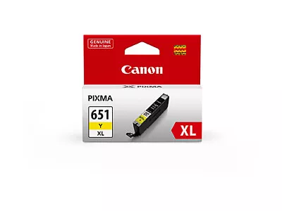 Canon CLI-651XL Yellow Ink Cartridge CLI651XLY PIXMA MG5560 MG6460 651 Y XL New • $43