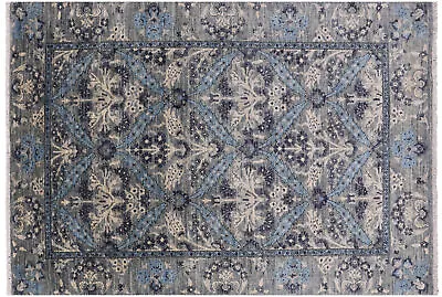 $1026.90 • Buy 4' 3  X 6' 3  William Morris Hand Knotted Wool Rug - Q6682