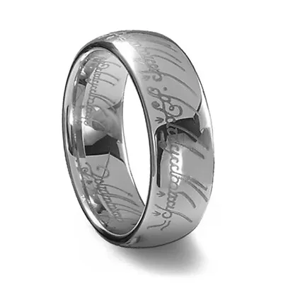 Tungsten Rings For Men Lord Of The Celtic Rings Black Ring One Ring Mens Rings • $13.56