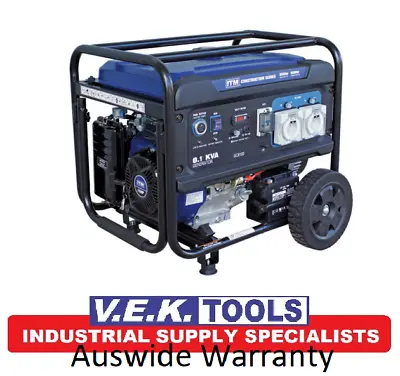 ITM 15HP 8.1KVA 6500W Petrol Construction Generator With Remote Start IP66 Rated • $2349