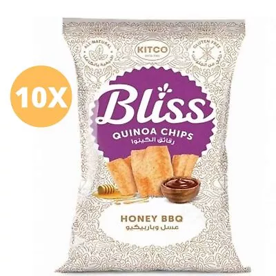 10 Pack X Kitco Bliss Quinoa Chips Honey Bbq Flavor Healthy Snack(27 Gram) • £23.40