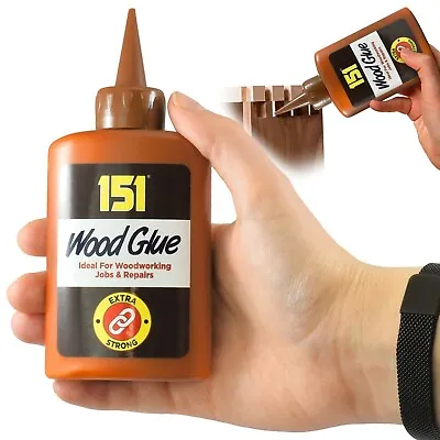 £5.98 • Buy EXTRA STRONG WOOD GLUE 120g Bottle Woodworking PVA Clear Craft Repair Adhesive