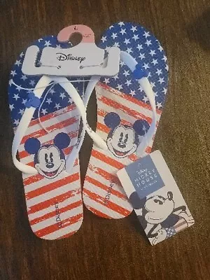 Disney Mickey Mouse Sandals Size 9 10 Women Primark Exclusive NWT 4th Of July  • $22.70