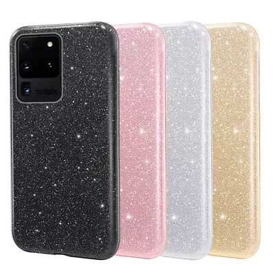 For Samsung A12 A13 A22 A32 A52 S23 5G Glitter Bling Clear Phone Case Cover • £5.99