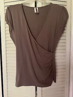 Women’s Yahada Top Brown Short Sleeve Size Large Preowned • $2