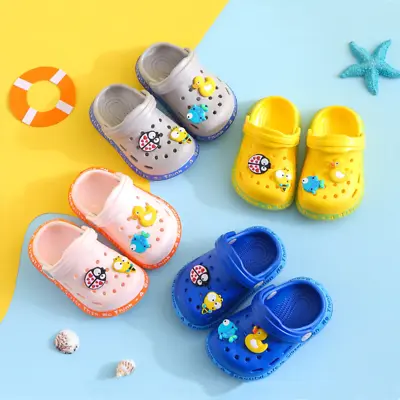 Summer Baby Shoes Sandals For Girls Boy Mules Baby Girl Shoes Cartoon Sandal Inf • £8.25